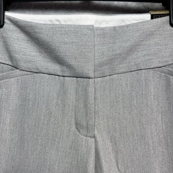 NWT $80 Express Pants Editor Trouser Flare Womens 8R Light Gray Dress Career - Picture 7 of 11